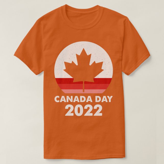 T-shirt Fête du Canada de Sunset Retro 2022 (Design devant)