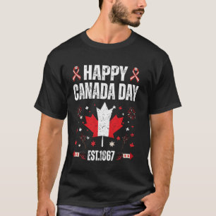 T-shirt fête du canada Drapeau canadien femmes enfants