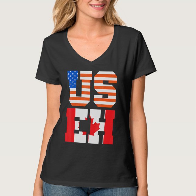 T-shirt Fête du Canada États-Unis Citoyen canadien Amériqu (Devant)
