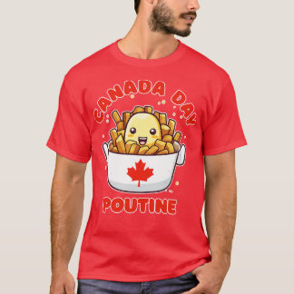 T-shirt Fête du Canada Funny Kawaii Poutine