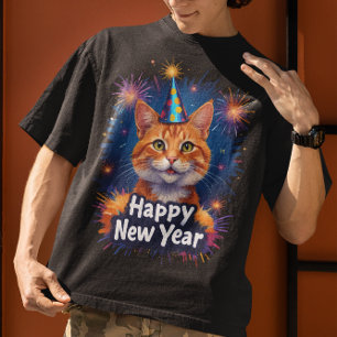 T-shirt Fête du chat du Nouvel An Chat Propriétaire de cha