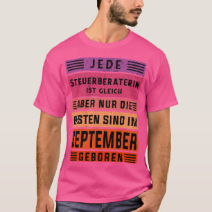 T-shirt Fête du comptable Conseiller fiscal né en septembr