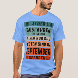 T-shirt Fête du conducteur de bus Septembre