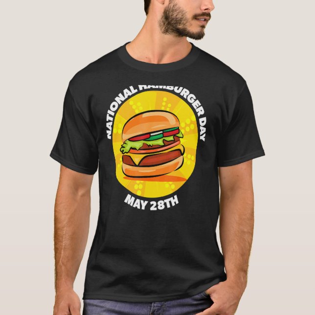 T-shirt Fête du hamburger national (Devant)