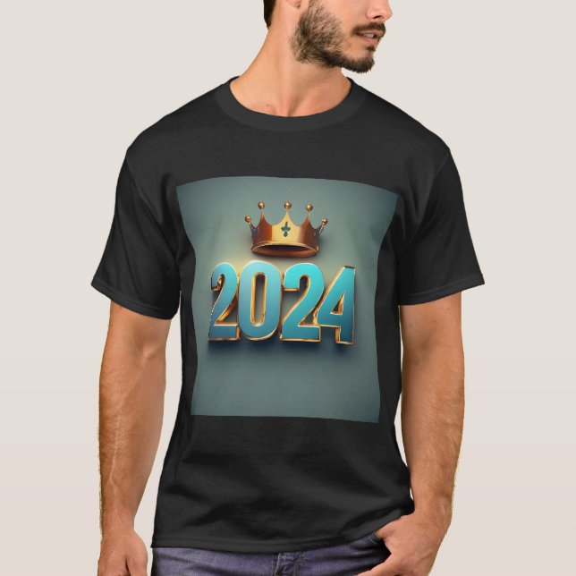 T-shirt Fête du Nouvel An 2024 - Bonne 2024 (Devant)