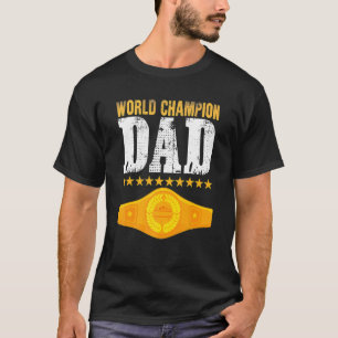 T-shirt Fête du Père de la Ceinture de Champion Enfants Pa