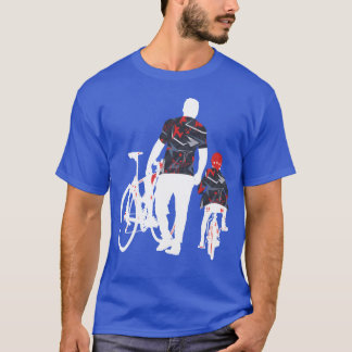 T-shirt Fête du Père Papa et son jumelage cadeau cycliste
