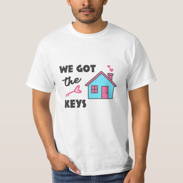 T-shirt Fête du réchauffement de la maison Nous avons les  (Devant)