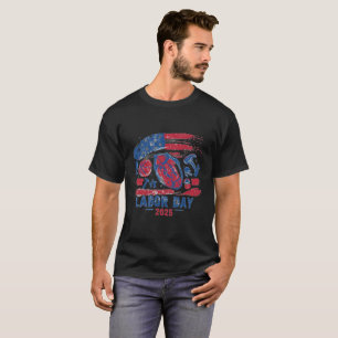 T-shirt Fête du Travail 2025 - Travailler dur jouer hard s