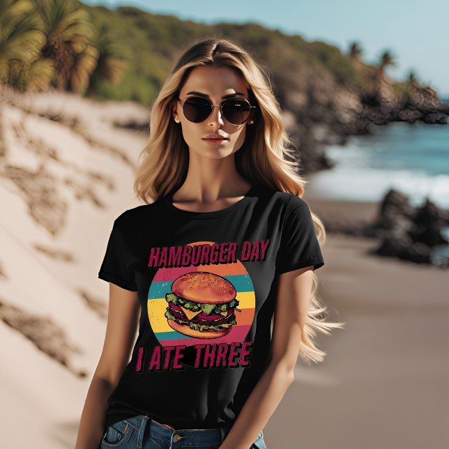 T-shirt Fête du Trois Hamburgers (Créateur téléchargé)