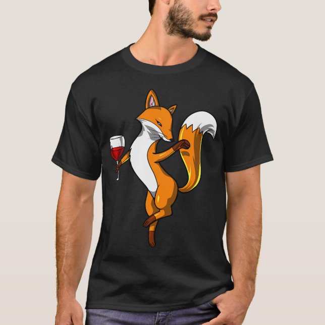 T-shirt Fête du vin au renard (Devant)