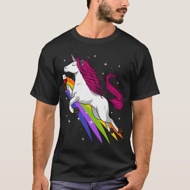 T-shirt Fête du vin de licorne (Devant)