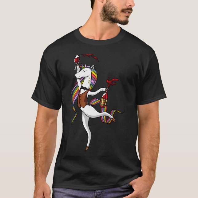 T-shirt Fête du vin licorne (Devant)