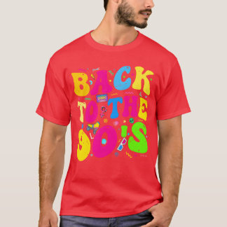 T-shirt Fête en costume rétro des années 90 Backohe drôle