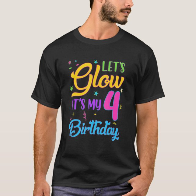 T-shirt Fête Feu C'est mon 4e anniversaire 4 ans (Devant)