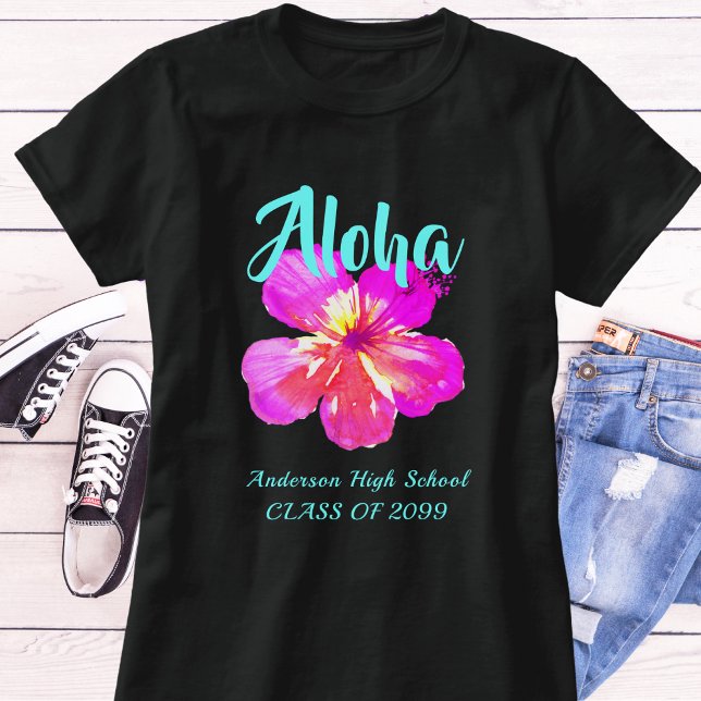 T-shirt Fête Fun Aloha Tropical Luau Graduation  (Créateur téléchargé)