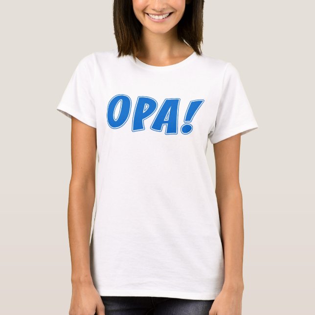 T-shirt Fête grecque de l'Opa (Devant)