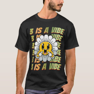 T-shirt Fête Groovy correspondante trois est une ambiance 