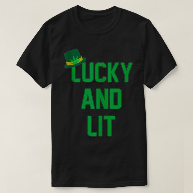 T-shirt Fête Lucky Lit Saint Pattys (Design devant)