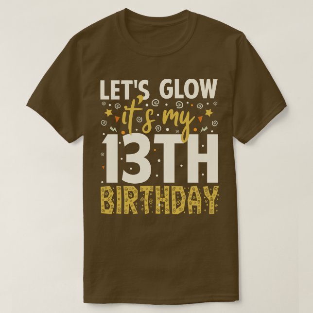 T-shirt Fête Lumineuse 13e cadeau d'anniversaire (Design devant)