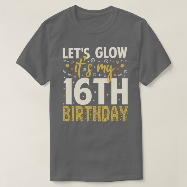 T-shirt Fête Lumineuse 16e anniversaire Idée cadeaux (Design devant)