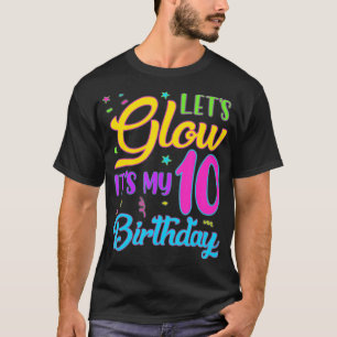 T-shirt Fête Lumineuse C'Est Mon 10e anniversaire 10 ans
