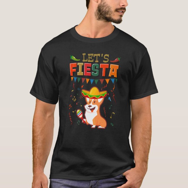 T-shirt Fête mexicaine Cinco De Mayo Fiesta Let's Fiesta C (Devant)