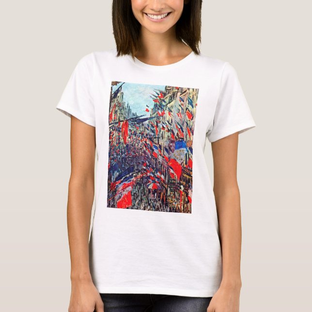 T-shirt Fête Nationale à Paris, Claude Monet (Devant)