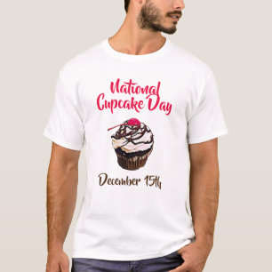 T-shirt Fête nationale de la Cupcake 15 décembre
