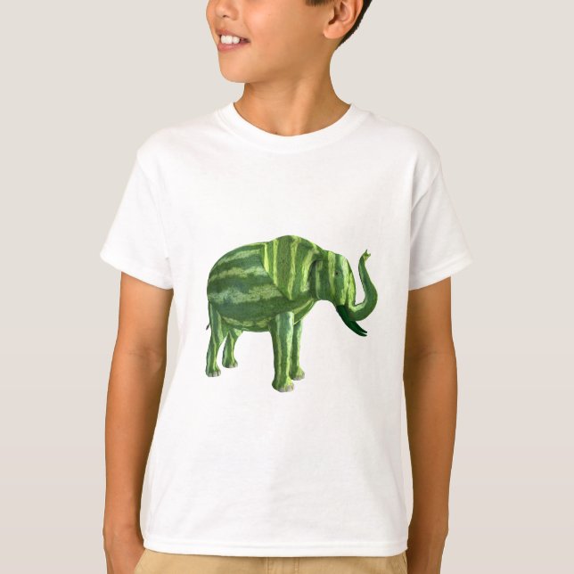 T-shirt Fête nationale de la pastèque Eléphant (Devant)