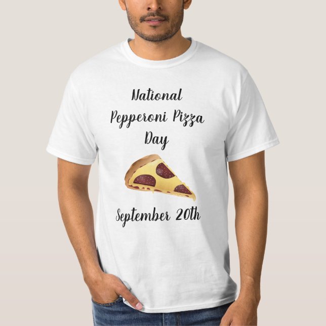 T-shirt Fête nationale de la Pepperoni Pizza Vacances alim (Devant)