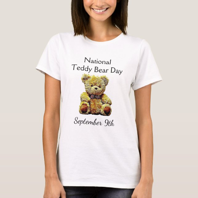 T-shirt Fête nationale de l'ours en peluche 9 septembre (Devant)