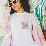 T-shirt Fête rose moderne Fringe Bachelorette<br><div class="desc">Ce design de frange moderne donne un clin d'oeil ludique à la fiesta ou à la soirée la plus chic de tous ! Les couleurs sont vibrantes,  ludiques et invitantes avec la bonne quantité de sophistication.</div>