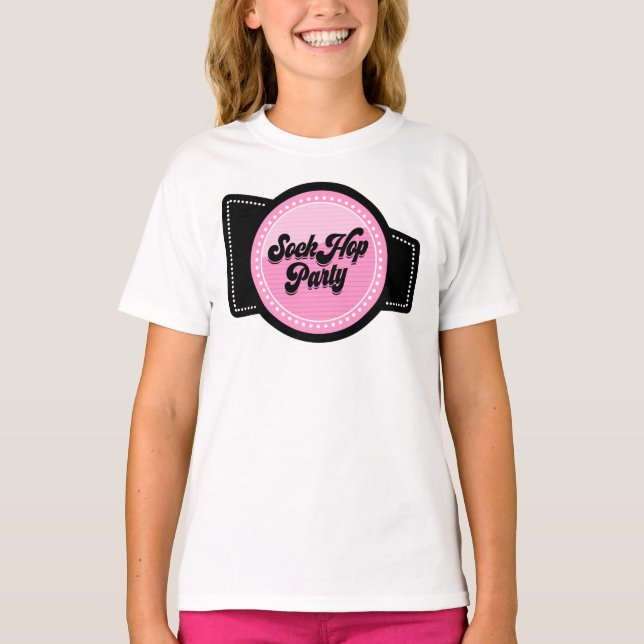 T-shirt Fête Sock Hop (Devant)