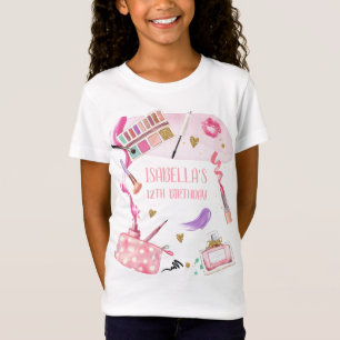 T-Shirt Fête spa Fille Glamor Maquillage fête d'anniversai