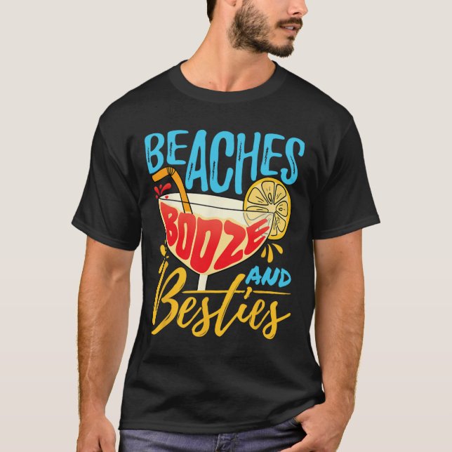 T-shirt Fête sur l'île Bachelorette Beach - Plages Boisson (Devant)