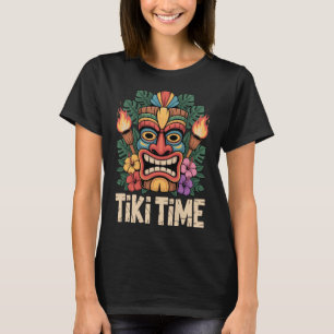 T-shirt Fête Tiki Time Luau Ambiance Tropicale d'Été 1