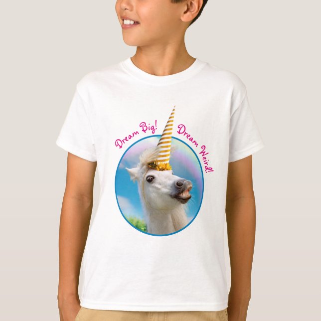 T-shirt Fête Unicorn Horse Et Arc En Ciel (Devant)