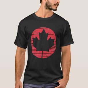T-shirt Fête vintage de l'érable du Canada Fier Drapeau ca