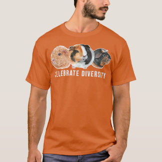 T-shirt Fêter Diversité Amusants Animaux Guinée Cochons Ca