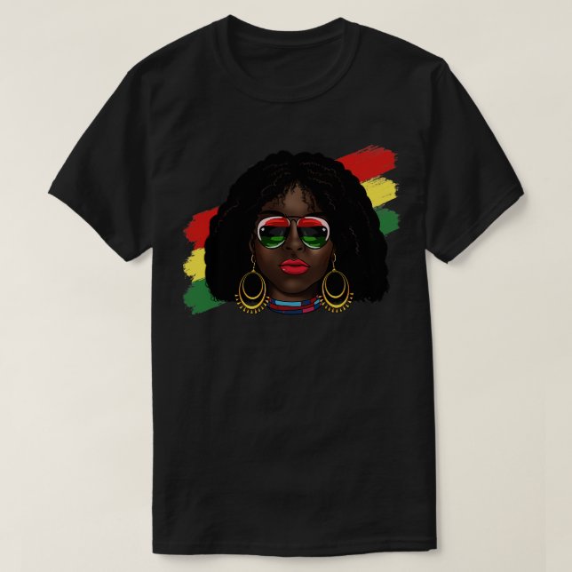 T-shirt Fêter le 11 juin 1865 Liberté afro-américaine (Design devant)