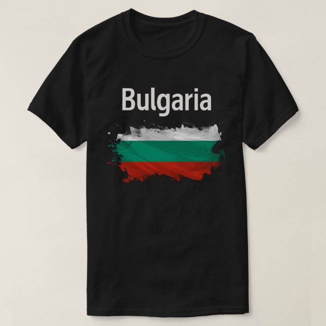 T-shirt Fêter le patrimoine bulgare Bulgarie Drapeau T-shi (Design devant)