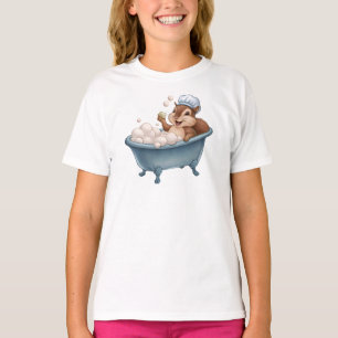 T-shirt Fêtes de Bébé Écureuil Rétro