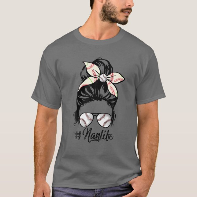 T-shirt Fêtes des mères de baseball de Nan Life Softball M (Devant)