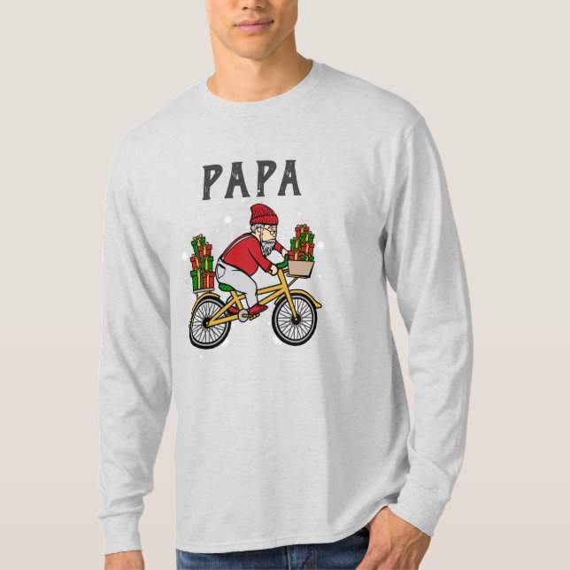 T-shirt Fêtes Famille Correspondant Papa Personnalisé (Devant)