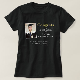 T-shirt Fêtes Grad 2024 Nom de la photo Graduation