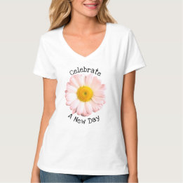 T-shirt Fêtez une nouvelle journée Boho Daisy
