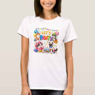 T-shirt Fêtons les 5 ans de Minou Anniversaire de chat m