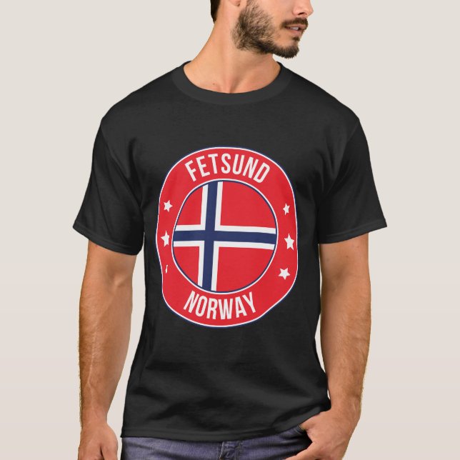 T-shirt Fetsund, Norvège Ville (Devant)