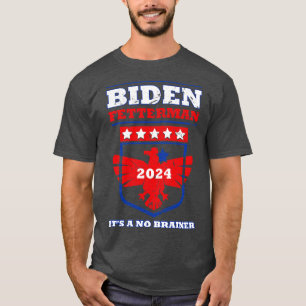 T-shirt Fetterman 2024 C'est un no Brainer drôle de rhum p